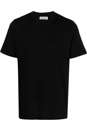 Jil Sander Koszulki, Mężczyzna, Czarny, M, Bawełna, Koszulka Casualowa Bawełniana