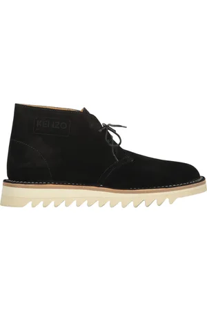 Kenzo Buty, Mężczyzna, Czarny, 40 EU, Zamsz, Zamszowe Buty Desert