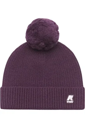 K-Way Akcesoria, Mężczyzna, Fioletowy, ONE SIZE, Pon Pon Cuffia Hat