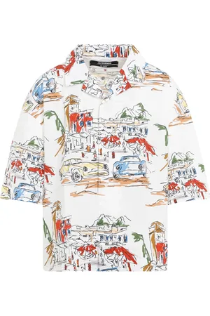 Jacquemus Koszule, Mężczyzna, Wielobarwność, S, Bawełna, Koszulka Capri Graphic