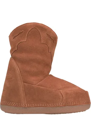 INUIKII Buty, Kobieta, brązowy, 36 EU, Skóra, Kowbojskie Botki z Haftem