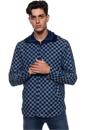 Kiton Kurtki, Mężczyzna, Niebieski, M, Bawełna, Walter Reversible Jacket