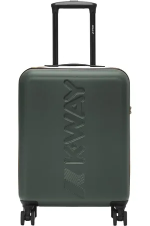 K-Way Walizki, Mężczyzna, Zielony, ONE SIZE, Mała walizka na kółkach z Maxi Logo
