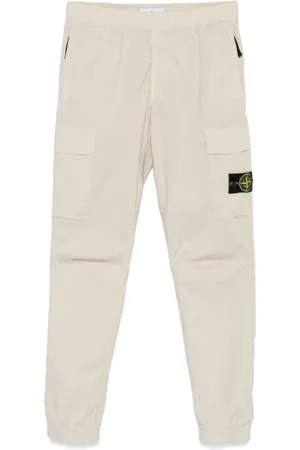 Stone Island Spodnie, Mężczyzna, Beżowy, W31, Bawełna, Beżowe Spodnie