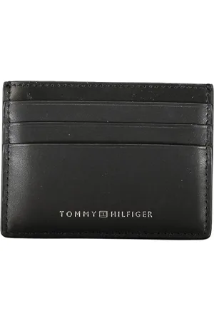 Tommy Hilfiger Akcesoria, Mężczyzna, Czarny, ONE SIZE, Skóra, Czarny skórzany portfel