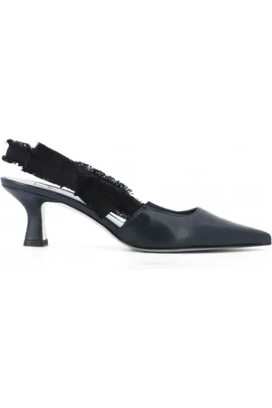 ROBERTO FESTA Buty, Kobieta, Czarny, 39 EU, Niebieskie Skórzane Buty Slingback