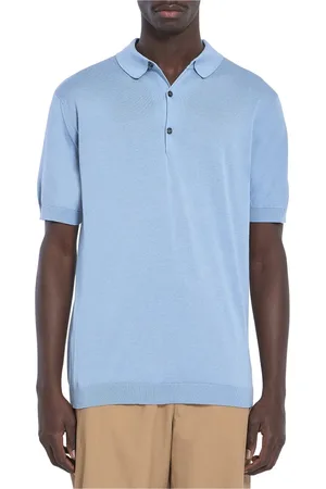 JOHN SMEDLEY Koszulki, Mężczyzna, Niebieski, S, Czarna Koszulka Polo Slim Fit