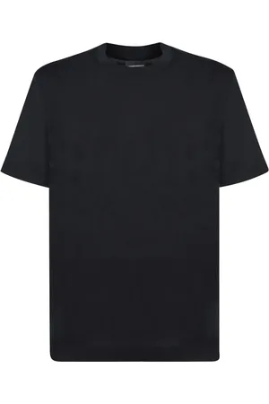 Emporio Armani Koszulki, Mężczyzna, Niebieski, L, Tonal Crew Neck Short Sleeve Shirt