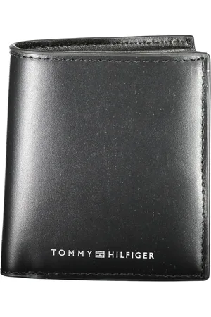 Tommy Hilfiger Akcesoria, Mężczyzna, Czarny, ONE SIZE, Skóra, Czarny skórzany portfel