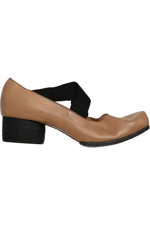 UMA WANG Buty, Kobieta, brązowy, 38 EU, Baleriny ze Skórzanym Obcasem