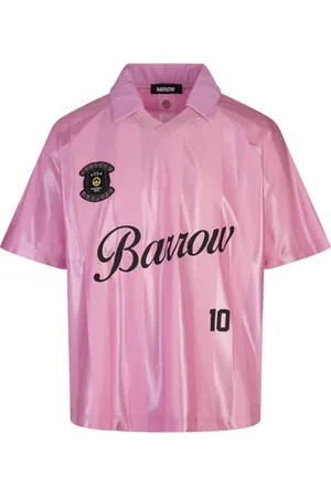 BARROW Koszulki, Mężczyzna, Różowy, XS, Poliester, Różowy Poliester Stylowy Top
