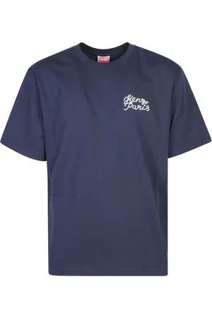 Kenzo Koszulki, Mężczyzna, Niebieski, L, Bawełna, Bawełniana Koszulka T-Shirt