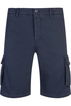 Kiton Szorty, Mężczyzna, Niebieski, W36, Bawełna, Szorty Casualowe