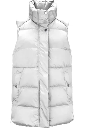 Woolrich Kurtki, Kobieta, Szary, S, Zapinana na guziki bezrękawnik puchowy