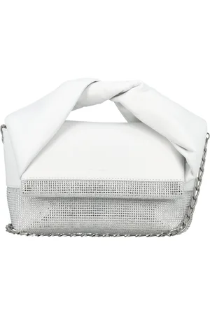 J.W.Anderson Torebki, Kobieta, Biały, ONE SIZE, Skóra, Crystal Midi Twister Bag