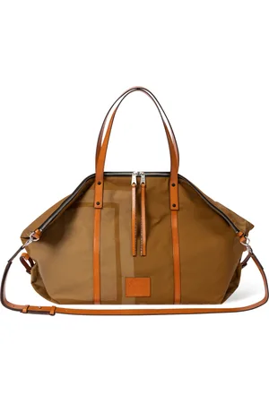 Paul Smith Torebki, Kobieta, brązowy, ONE SIZE, Bawełna, Brązowa torba typu holdall z płótna