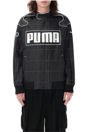 PUMA Kurtki, Mężczyzna, Czarny, S, Sportowa Kurtka Racer dla Mężczyzn