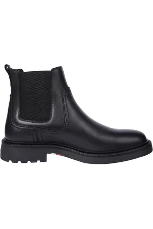 Tommy Hilfiger Buty, Mężczyzna, Czarny, 42 EU, Skóra, Botki Chelsea