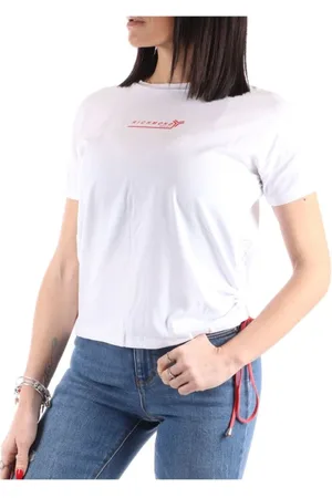 John Richmond Koszulki, Kobieta, Biały, S, Bawełna, Biały T-shirt