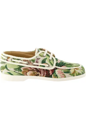 VALENTINO GARAVANI Buty, Mężczyzna, Wielobarwność, 41 EU, Bawełna, Floral Canvas Boat Buty