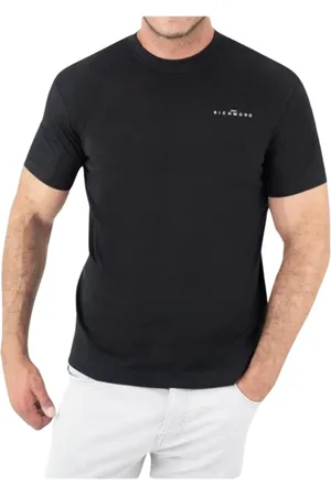 John Richmond Koszulki, Mężczyzna, Czarny, S, Bawełna, Casual T-Shirt Nemol