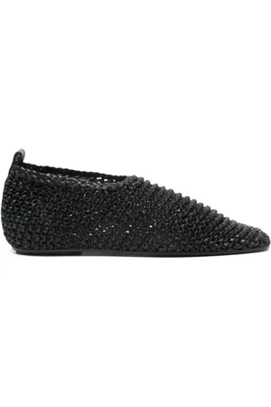 Totême Buty, Kobieta, Czarny, 38 EU, Skórzane baleriny dla kobiet