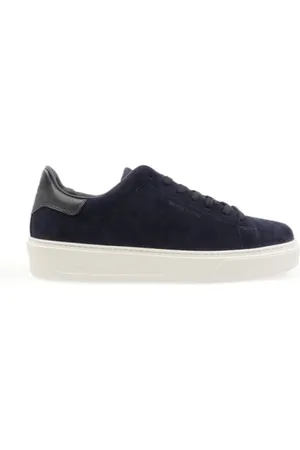 Woolrich Buty, Mężczyzna, Niebieski, 44 EU, Zamsz, Włoskie Sneakersy z Zamszu