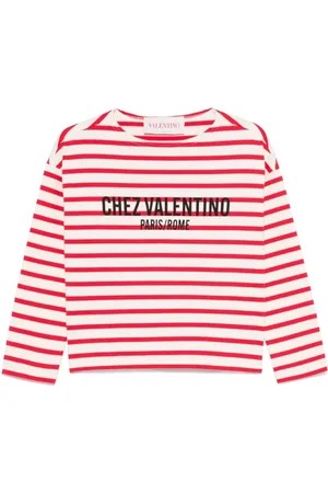 VALENTINO GARAVANI Koszulki, Kobieta, Wielobarwność, M, Len, T-shirty i Pola z logo w kolorze różowym