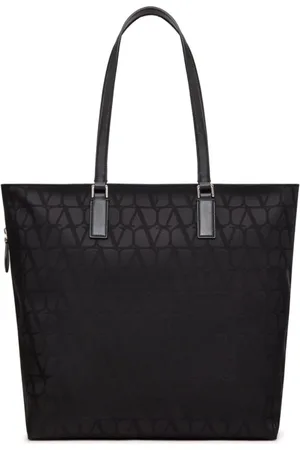 VALENTINO GARAVANI Torebki, Mężczyzna, Czarny, ONE SIZE, Len, Torba typu tote Iconography