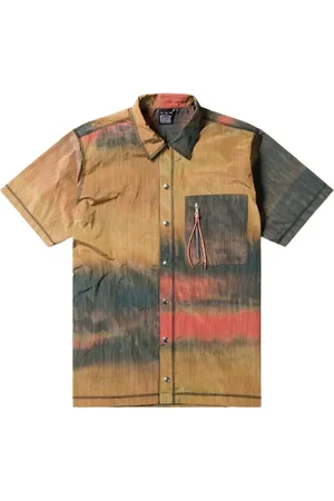 ARIES Koszule, Mężczyzna, Wielobarwność, L, Nylon, Koszula Unisex w Przestrzeni Barw z Vintage Szyciem
