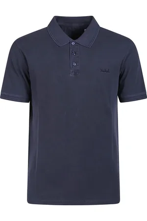 Woolrich Koszulki, Mężczyzna, Niebieski, M, Bawełna, Klasyczna koszulka polo w stylu Mackinack