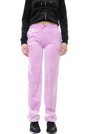 Juicy Couture Spodnie, Kobieta, Różowy, L, Poliester, Spodnie Del Ray