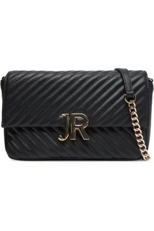 John Richmond Torebki, Kobieta, Czarny, ONE SIZE, Prawdziwa skórzana torba na ramię