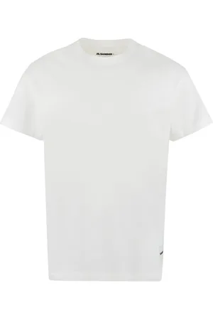 Jil Sander Koszulki, Mężczyzna, Biały, S, Bawełna, Zestaw T-shirtów z bawełny z prążkowanym dekoltem