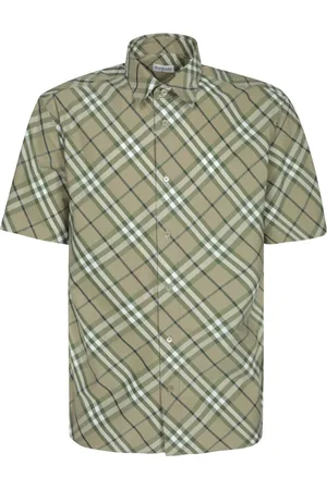 Burberry Koszule, Mężczyzna, Zielony, M, Zielony T-shirt & Polo dla mężczyzn
