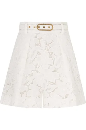 ZIMMERMANN Szorty, Kobieta, Biały, S, Natura Lace Short
