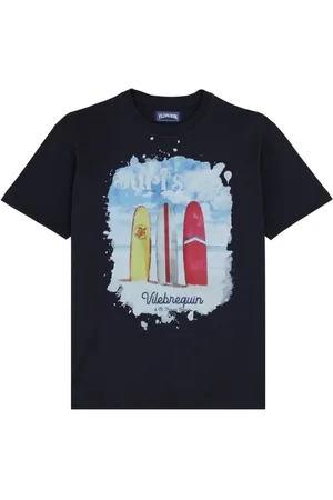 Vilebrequin Koszulki, Mężczyzna, Niebieski, L, Męskie Surf