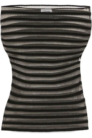 Jean Paul Gaultier Bluzki, Kobieta, Czarny, M, Nylon, Paski z nylonu top