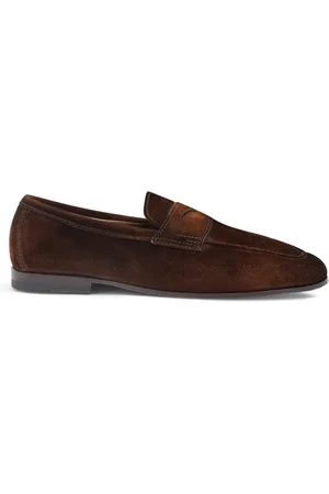 santoni Buty, Mężczyzna, brązowy, 40 EU, Zamsz, Mokasyn Carlo zamszowy męski