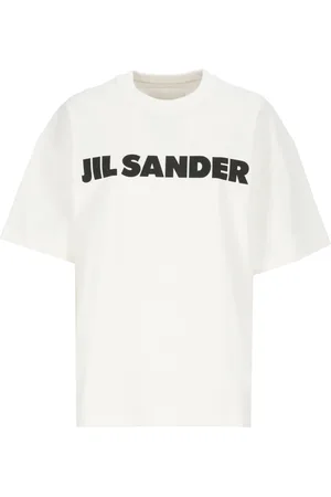 Jil Sander Koszulki, Kobieta, Biały, XS, Bawełna, Bawełniany T-shirt