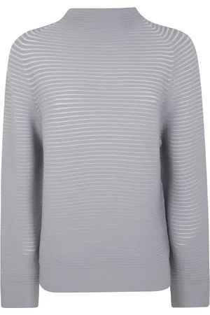 Issey Miyake Swetry, Kobieta, Szary, M, Wełna, Dzianinowy top Circle