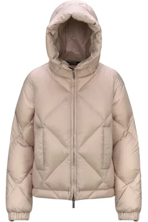 K-Way Kurtki, Kobieta, Różowy, S, Nylon, Super Lekka Pikowana Kurtka z Kapturem