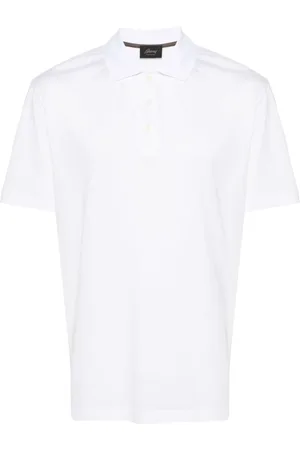 BRIONI Koszulki, Mężczyzna, Biały, L, Białe Polo T-shirty i Pola