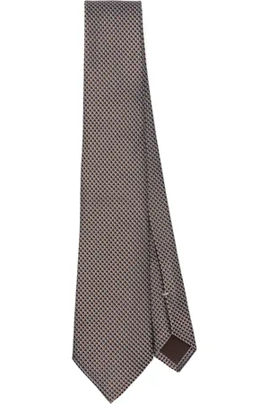 CANALI Akcesoria, Mężczyzna, brązowy, ONE SIZE, Luksusowy Jedwabny Krawat Wyprodukowany we Włoszech