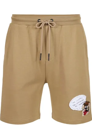 Iceberg Szorty, Mężczyzna, brązowy, L, Bawełna, Bermudy dresowe slim fit z bawełny muślinowej z haftem Taza