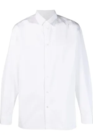 Jil Sander Koszule, Mężczyzna, Biały, 2XL, Bawełna, Biała koszula z bawełny zapinana na guziki