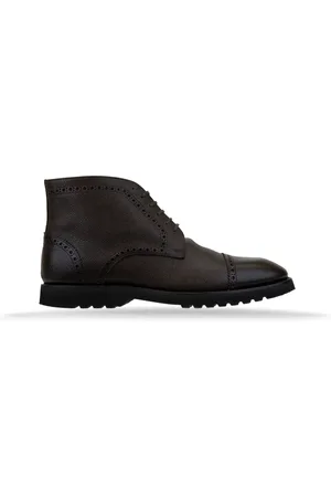 Tom Ford Buty, Mężczyzna, brązowy, 42 EU, Skóra, Skórzane sznurowane buty wysokie