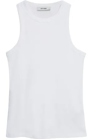 Ivy & Oak Koszulki, Kobieta, Biały, XS, Bawełna, Klara Ann Tank Top