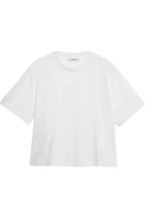 Ivy & Oak Koszulki, Kobieta, Biały, M, Bawełna, Boxy T-shirt z bawełny