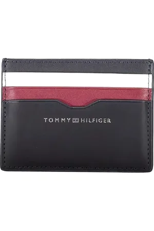 Tommy Hilfiger Akcesoria, Mężczyzna, Niebieski, ONE SIZE, Skóra, Skórzany portfel